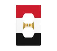 HYTTER Egyptian Flag Printing Double Socket Wall Panel Electrical Socket Cover Plate Shatter Decoration Durable 4.5x2.76in