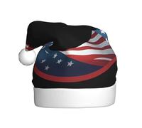 HYTTER Flags in a circle Prints Christmas Hat for Adult Soft and Fluffy Brim, Lightweight Comfort