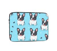 HYTTER French Bulldog Dog Cute Prints Shockproof Portable Laptop Sleeve Case 17 inch - Fits 10-17 Inch Laptops - for Men & Women - Business Travel, Office