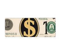 HYTTER Gold Dollar Sign Printing Extra Large Mouse pad Mousepad Computer Office Gaming Keyboard Thickened Version 12x31.5in