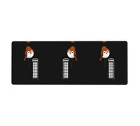 HYTTER Little Sparrow Next to The Telephone Booth Printing Extra Large Mouse pad Mousepad Computer Office Gaming Keyboard Thickened Version 12x31.5in