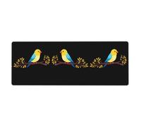 HYTTER Little Sparrow on a Branch Printing Extra Large Mouse pad Mousepad Computer Office Gaming Keyboard Thickened Version 12x31.5in