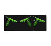 HYTTER Lizard on a Leaf Printing Extra Large Mouse pad Mousepad Computer Office Gaming Keyboard Thickened Version 12x31.5in