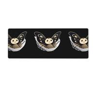 HYTTER Moth in The Cradle Printing Extra Large Mouse pad Mousepad Computer Office Gaming Keyboard Thickened Version 12x31.5in