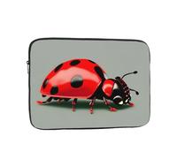 HYTTER Red Ladybug Prints Shockproof Portable Laptop Sleeve Case 17 inch - Fits 10-17 Inch Laptops - for Men & Women - Business Travel, Office