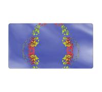 Hytter Ring Of Flowers Picture Extra Large Rubber Mouse Pad 16 X 29.5 In : Strong Adhesion And Durability Thickened And Anti-Slip