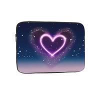 HYTTER Shooting Star Heart Prints Shockproof Portable Laptop Sleeve Case 15 inch - Fits 10-17 Inch Laptops - for Men & Women - Business Travel, Office