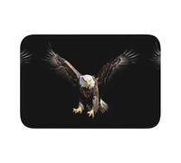 HYTTER The Eagle Flying high Printed Crystal Velvet Lock Edge Floor mat, Bedroom Carpet, Parlor, Dormitory Home Decoration
