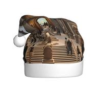 HYTTER The Metropolitan Museum of Art in New York Prints Christmas Hat for Adult Soft and Fluffy Brim, Lightweight Comfort