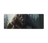 HYTTER Werewolf HD Printing Extra Large Mouse pad Mousepad Computer Office Gaming Keyboard Thickened Version 12x31.5in
