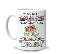 Hyturtle To My Dear Daughter-In-Law I Gave You My Amazing Son Lion 11oz White Ceramic Coffee Tea Mug, Gifts For Women Girls, Moms On Birthday, Wedding, Engagement