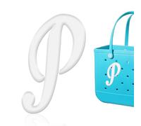 HYTYQDAFA 6pcs Letter Charms for Bogg Bag Accessories, Alphabet Lettering Bag Charms Compatible with Bogg Bag Original All Models,Insert Decorative Letter for Handbag Beach Tote Bag, L, Plastic, No