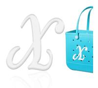 HYTYQDAFA 6pcs Letter Charms for Bogg Bag Accessories, Alphabet Lettering Bag Charms Compatible with Bogg Bag Original All Models,Insert Decorative Letter for Handbag Beach Tote Bag, L, Plastic, No