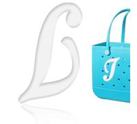 HYTYQDAFA 6pcs Letter Charms for Bogg Bag Accessories, Alphabet Lettering Bag Charms Compatible with Bogg Bag Original All Models,Insert Decorative Letter for Handbag Beach Tote Bag, L, Plastic, No