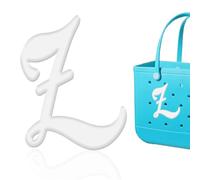 HYTYQDAFA 6pcs Letter Charms for Bogg Bag Accessories, Alphabet Lettering Bag Charms Compatible with Bogg Bag Original All Models,Insert Decorative Letter for Handbag Beach Tote Bag, L, Plastic, No