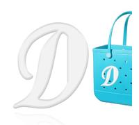 HYTYQDAFA 6pcs Letter Charms for Bogg Bag Accessories, Alphabet Lettering Bag Charms Compatible with Bogg Bag Original All Models,Insert Decorative Letter for Handbag Beach Tote Bag, L, Plastic, No