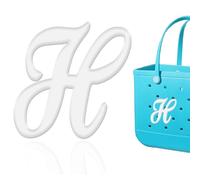HYTYQDAFA 6pcs Letter Charms for Bogg Bag Accessories, Alphabet Lettering Bag Charms Compatible with Bogg Bag Original All Models,Insert Decorative Letter for Handbag Beach Tote Bag, L, Plastic, No
