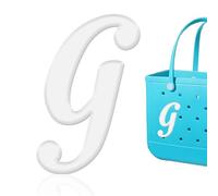 HYTYQDAFA 6pcs Letter Charms for Bogg Bag Accessories, Alphabet Lettering Bag Charms Compatible with Bogg Bag Original All Models,Insert Decorative Letter for Handbag Beach Tote Bag, L, Plastic, No