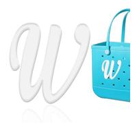 HYTYQDAFA 6pcs Letter Charms for Bogg Bag Accessories, Alphabet Lettering Bag Charms Compatible with Bogg Bag Original All Models,Insert Decorative Letter for Handbag Beach Tote Bag, L, Plastic, No