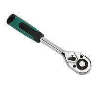 Hyuduo 1/2in Ratchet Wrench 2-Way Drive Ratchet Spanner with Non-Slip Rubber Grip Handle Forward Reverse Switch for Construction Mechanical Engineering