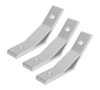 Hyuduo 10pcs 135 Degrees Bracket Angle, Aluminum Alloy Silver Corner Braces Bracket Connector Bracket for Industrial Equipment(2020)