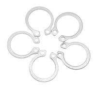 Hyuduo 120pcs 9mm-14mm Stainless Steel External Circlip Retaining Ring E-Clip Assortment Kit with Storage Box