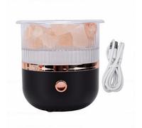 Hyuduo 160ml Salt Stone Aromatherapy Diffuser & Humidifier - Colorful Ambient Light, Quiet 30dB, Timer Auto-Off, Portable for Home, Office, Spa, Yoga