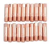 Hyuduo 20Pcs Copper Contact Tips Welding Tips for 15AK MIG/MAG Welding Torch Welding Gun Accessories 0.8/1.0mm (0.8mm)