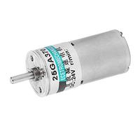 Hyuduo 24V DC Gear Motor, Small Low Speed CW CCW Mini Motor, Permanent Magnet And Bracket Sport Control, Vacuum And Dust Collector, DC Low Speed, Reduction, (300rpm/min)