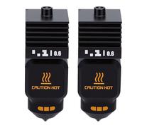 Hyuduo 2Pcs 3D Printer Hotend Kit, All Metal Heat Dissipation Hardened Steel Nozzle 0.6mm for High Speed Printing, with 4Pcs Silicone Socks, Fit for Lab H2S H2D Series