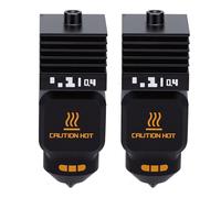 Hyuduo 2PCS Hot End, Fit for P2S H2D H2S A1 A1 Mini 3D Printers, All Metal Heat Break Hardened Steel Nozzle Up to 650C, with Pre Installed 0.4mm Nozzle and Silicone Cover