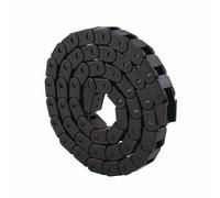 Hyuduo 2Pcs R28 Nylon Cable Drag Chain, Heavy Duty Wire Carrier 1000mm Black for CNC Machine 3D Printer, with Reinforced PA66 Nylon for Industrial Automation