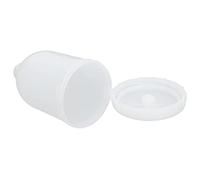 Hyuduo 300ml Spray Guns Cup, Plastic & Stainless Steel Replacement Pot with 15mm Female Thread, Large Capacity Paint Container for Spray Guns to Improve Efficiency