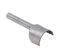 Hyuduo 30mm, 35mm, 40mm, 45mm, 50mm Half Round Cutter Punch Tool Steel, Clear Edges and Corners, Comfortable Grip, Wide Range of Applications, for Leather Craft Handwork, Percussion (50mm)