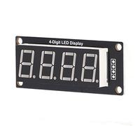 Hyuduo 4 Bit 7 Segment Digital Display TM1637 LED Module with 2 Pin Interface for Projects (MRA172B Blue)
