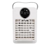 Hyuduo 4 in 1 Portable Air Conditioner Personal Mini Desktop Cooling Fan with 700ML Evaporative Humidifier 3 Speeds 7 Colors Light 2-8H Timer for Room Office Car Camping