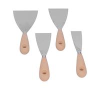 Hyuduo 4 Pcs Putty Scrapers, Stainless Steel Spackle Set with 4cm 6cm 8cm 10cm Blades, 3CR13 Metal Scraper Tool for Plaster Scraping Wall Patching Filling