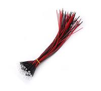 Hyuduo 50pcs Low Power Consumption, 3 5 10mm DC 9 to 12V Pre Wired Water Clear LED Diodes, Video Game Accessories and Hardware :, Great Value for Money with Extensive Application (5mm)