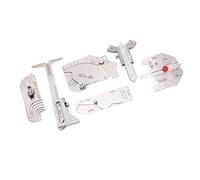 Hyuduo 6Pcs Fillet Weld Set Stainless Steel Welding Inspection with Hi Lo Angle Measuring Tool for Boiler Bridge Shipbuilding Pressure Vessel Oilfield Pipeline Survey