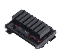Hyuduo 8 Channel Solid State Relay Module, 3-32VDC Input, 5-8A 24-480VAC Load Output, DIN Rail Mounting, Advanced Technology, Indicator Light, Fully Sealed with Resin for PLC Automation
