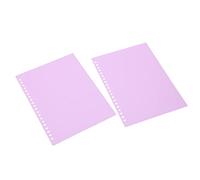 Hyuduo A5 Loose Leaf Binding Cover, Flexible PP Plastic Presentation with Frosted Surface, Ideal for School Office Binders and Projects (Purple)