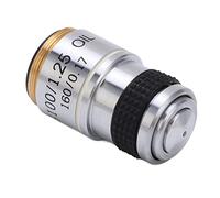 Hyuduo Achromatic Microscope Objective Lens, High Light Transmittance, Biological Microscope Accessories, S100/1.25 OIL Compatible (S100/1.25 OIL)