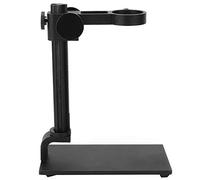 Hyuduo Adjustable Microscope Holder, Aluminum Alloy Stand for USB Digital Electron Microscope with 32-34mm Diameter, Ideal for Jewelry Identification, Testing, Maintenance (Black)