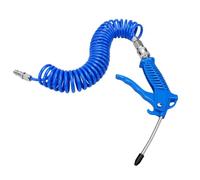 Hyuduo Air Blow Gun Kit with 5m Recoil Hose Powerful Deep Cleaning | Pneumatic Dust Cleaner, PU Spring Hose and Brass Nozzle, for Cars, Computers, Keyboards, Cameras, Pet Hair, Garages,