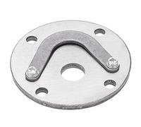 Hyuduo Air Compressor Valve Plate Replacement Set Tongue Shape U Metal Part 3/8in 45x47mm with Cast Iron Valve Plate for Air Compressor Accessory