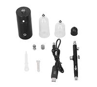 Hyuduo Airbrush Kit, Portable Cordless USB Rechargeable Spray Gun with 3 Paint Cups and 18PSI Pressure, for Makeup Tattoos Crafts Model Painting