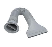 Hyuduo Airbrush Spray Booth Exhaust Extension Hose Kit 67in Flexible Bendable with Flat Adapter for Window Door Ventilation Hobby Paint Craft Projects HS-E420H