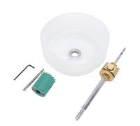 Hyuduo Alloy Steel Hole Saw Kit with Dust Bowl for Wood and Drywall Projects 125mm Efficient Chip Removal Convenient Set (35mm/1.38in)