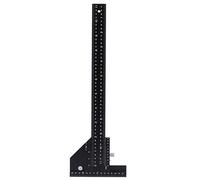 Hyuduo Aluminum Alloy T-Ruler for Woodworking Precision Scribing Gauge, Crossed Scriber Ruler & Drafting Tool for Workshop Measuring and Marking