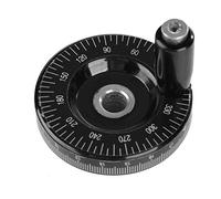 Hyuduo Bakelite Hand Wheel Scale Handwheel, Premium Bakelite Handwheel with Handle, Solid for Lathe, Milling Machine Machinery Accessory Industrial Machine Tool,